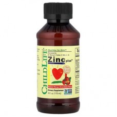 ChildLife Essentials, Essentials, Zinc Plus, добавка з цинком, зі смаком натурального манго та полуниці, 118 мл (4 рідк. унції)